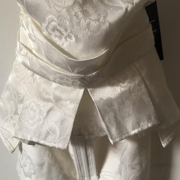 Satin Ruffled Tube Top - Picture 8 of 9